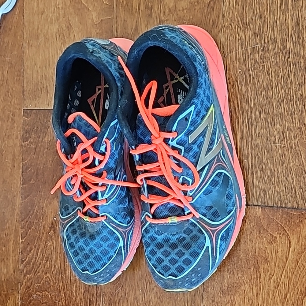 Women's Blue and Orange New Balance Shoes